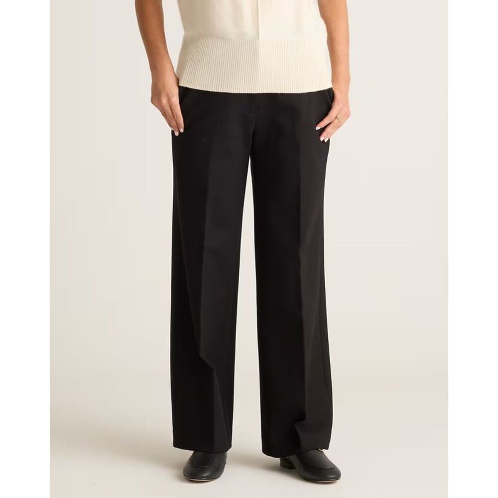 Quince Ultra-Stretch Ponte Black Trousers